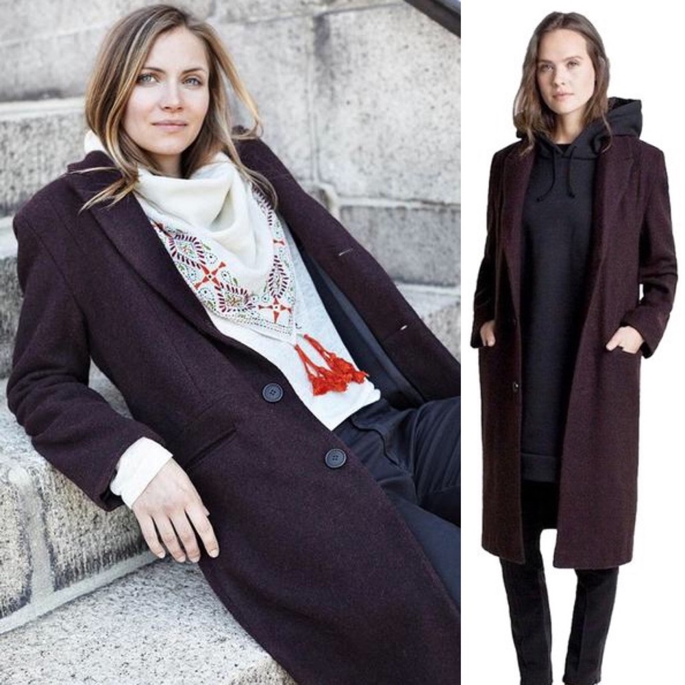 Emerson Fry Ryan Coat Midnight Red 4 6